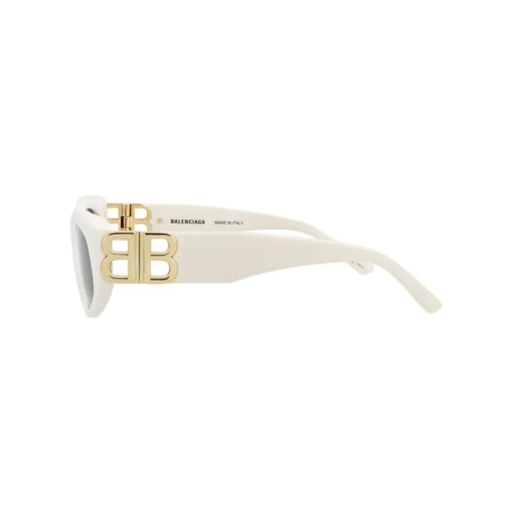 Balenciaga Cat Eye-Frame Recycled Acetate Sunglasses White Womens